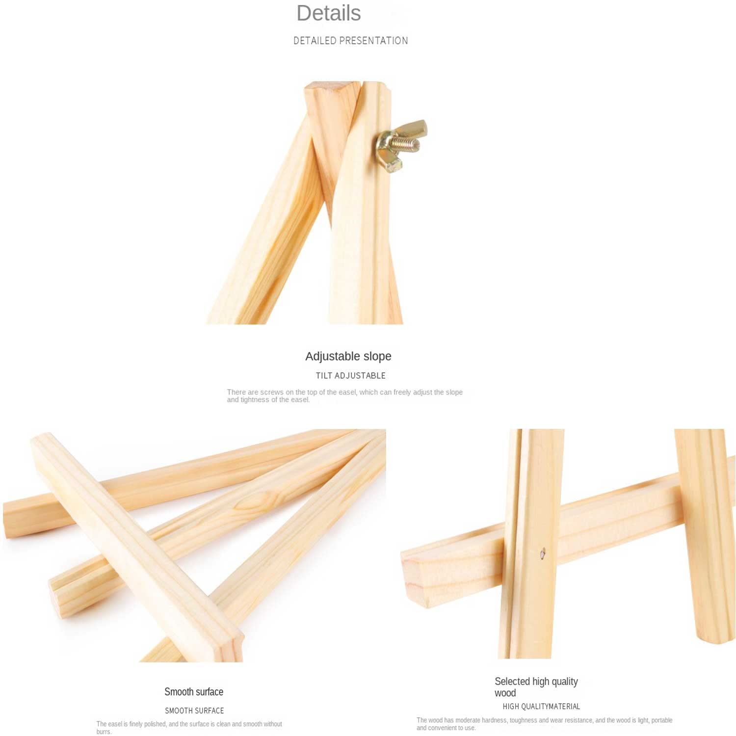 Amazon.co.jp: 高さ9.4インチ 木製イーゼル 12個セット 卓上